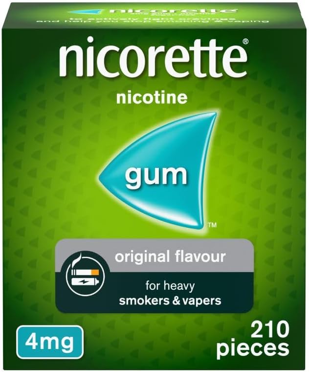 Nicorette 4mg Gum Original Flavour (210 Pieces)