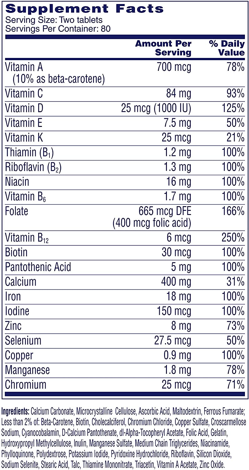 One A Day Women's Petites Multivitamin/Multimineral Supplement - 160 Tablet