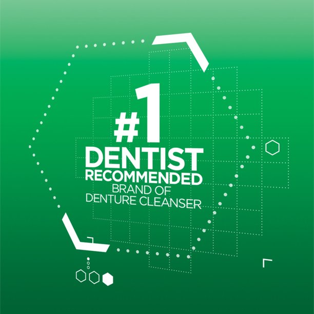 Polident Overnight Whitening Antibacterial Denture Cleanser Tablets, 120 Count