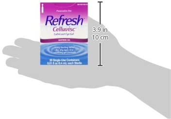 Refresh Celluvisc Lubricant Eye Gel Drops, Single-Use Containers, 30 Count (Pack of 1)