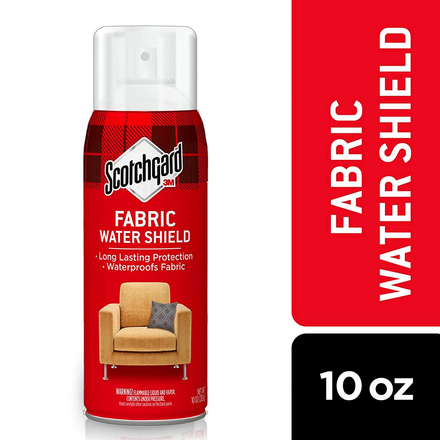 Scotchgard Fabric Water Shield, 13.5 Ounces, Repels Water, Ideal for Couches, Pillows, Furniture, Shoes and More, Long Lasting Protection
