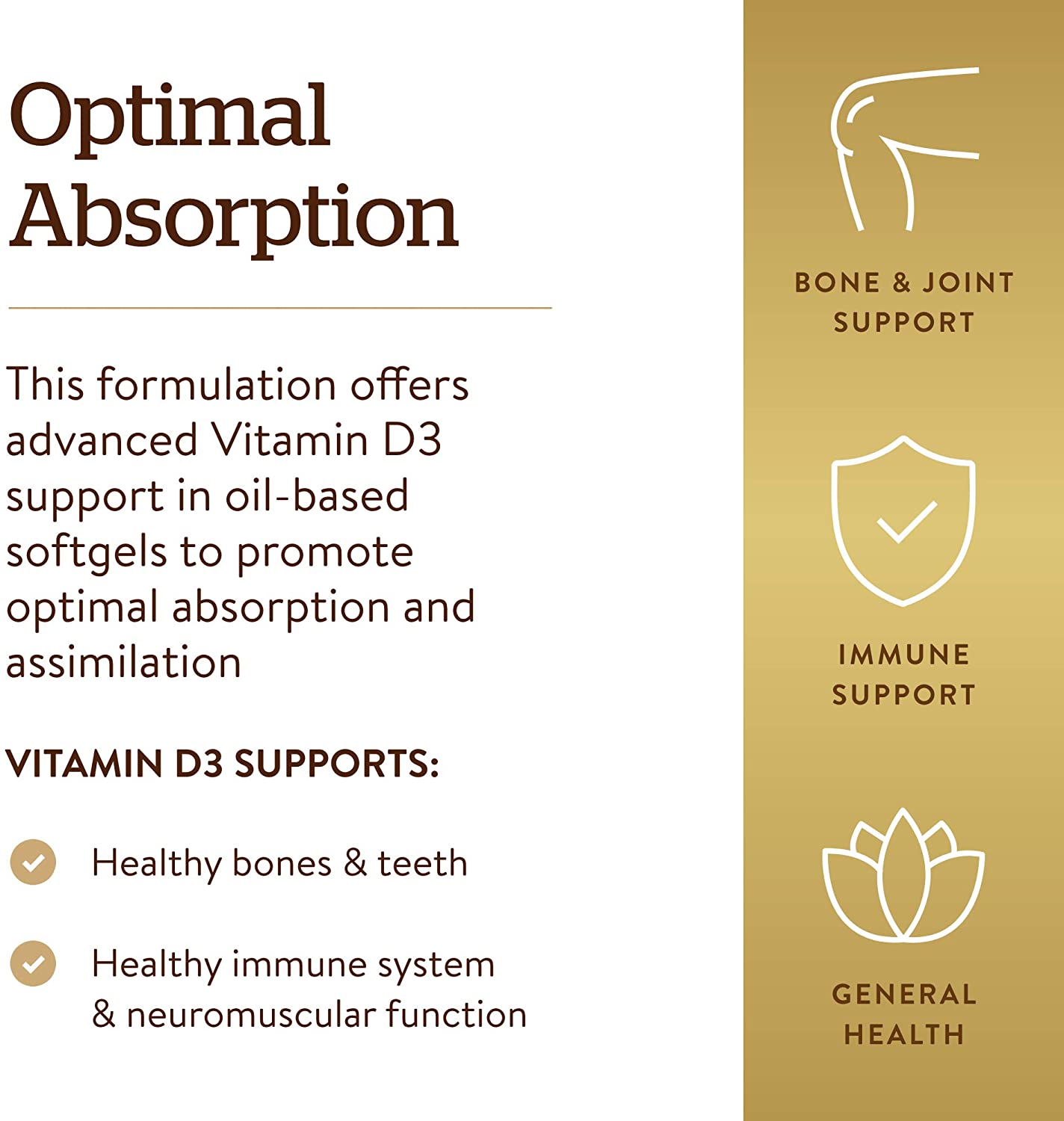 Solgar Vitamin D3 (Cholecalciferol) 10 MCG (400 IU), 250 Softgels
