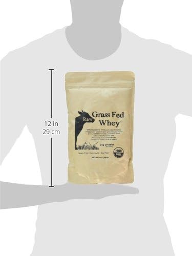 Raw Grass Fed Whey - Happy Healthy Cows, COLD PROCESSED Undenatured 12 OZ