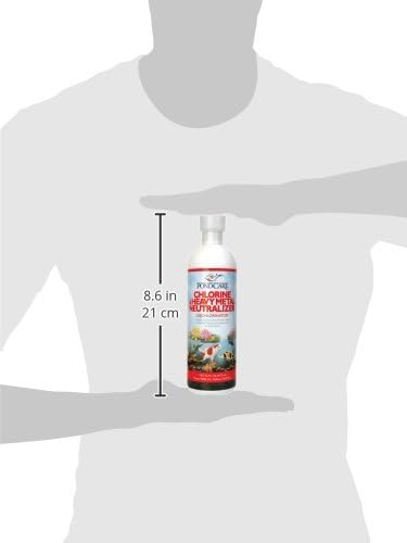 API POND CHLORINE & HEAVY METAL NEUTRALIZER Pond Water Neutralizer 16-Ounce Bottle, White