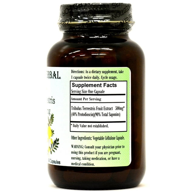Barlowe's Herbal Elixirs Tribulus Terrestris Extract- Premium Testosterone Booster -60 capsules