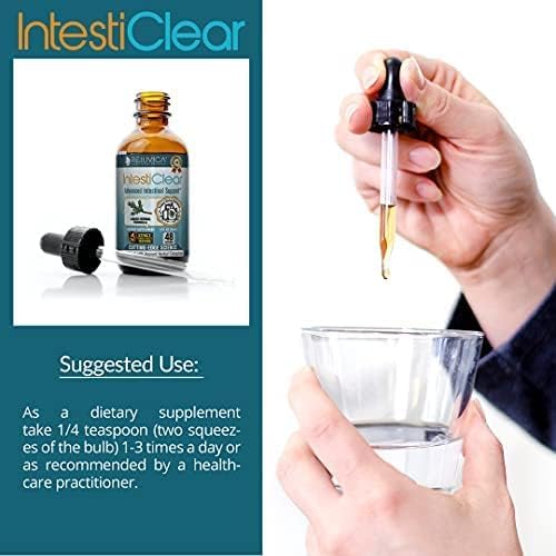 IntestiClear - Advanced Intestinal Cleanse Support for Humans -2fl oz
