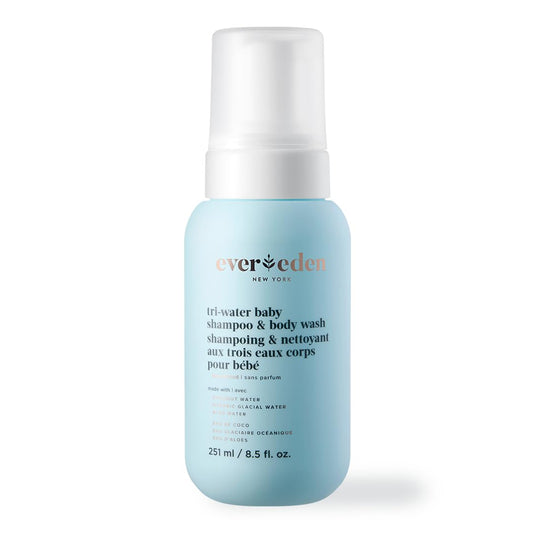 Evereden Tri-Water 2-in-1 Cooling Baby Shampoo and Body Wash