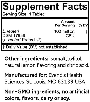 BioGaia Protectis Chewable Tablets for Toddlers, Kids, and  30 Tablets