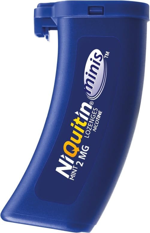NiQuitin Minis Mint 2 mg Lozenges - 60 Mini Lozenges  (Pack of 3)