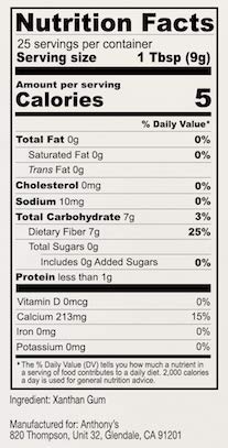 Anthony's Premium Xanthan Gum, 8 Ounce
