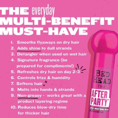Tigi Bed Head After Party Smoothing Cream - 3.4 Ounce, Pack of 3