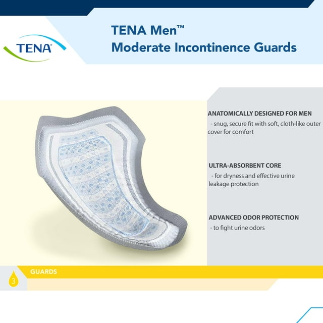 Tena Incontinence Guards for Men, Moderate, 48 count