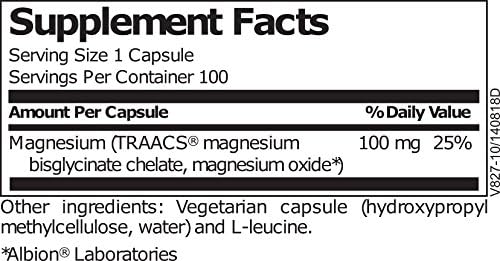 Magnesium Glycinate Complex 100 mg Magnesium bisglycinate chelate 100 Vegetarian caps