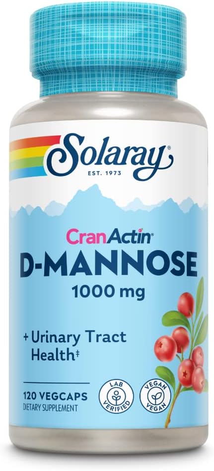 SOLARAY D-Mannose Healthy Urinary Tract Support 120 count