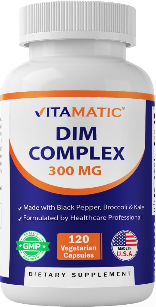 Vitamatic DIM Supplement Complex 300mg - 120 Veg Capsules