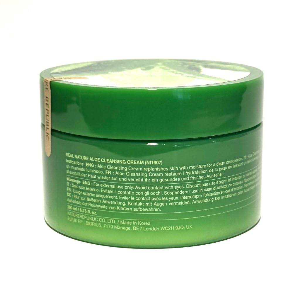 Nature Republic Real Nature Aloe Cleansing Cream  - 6.76oz