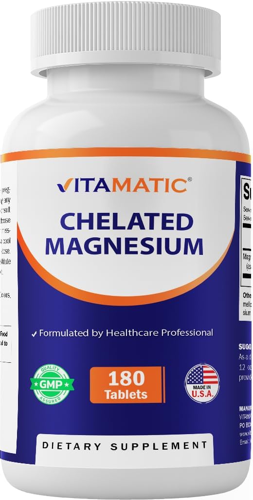 Vitamatic Chelated Magnesium 300mg - 180 Tablets