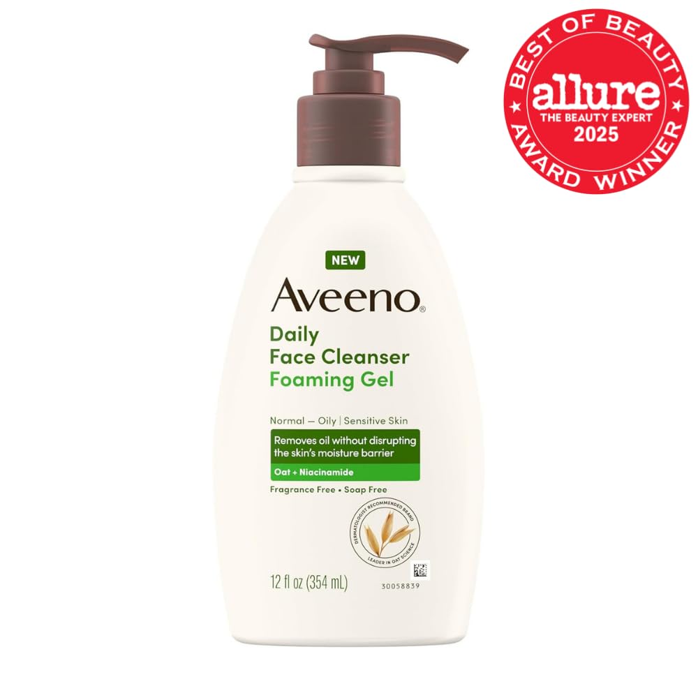 Aveeno Daily Foaming Gel Facial Cleanser -  12 fl. oz