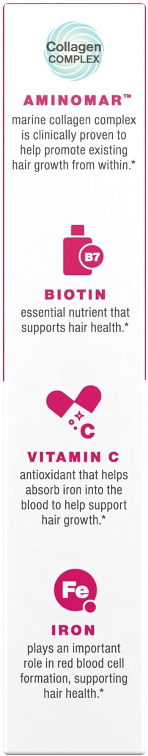Viviscal Hair Growth Supplements for Women to Grow Thicker  60 Count