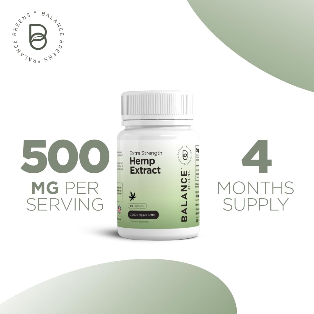 Balance Breens Hemp Extract 120 Capsules