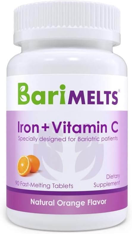 BariMelts Iron with Vitamin C,90 Fast Melting Tablets