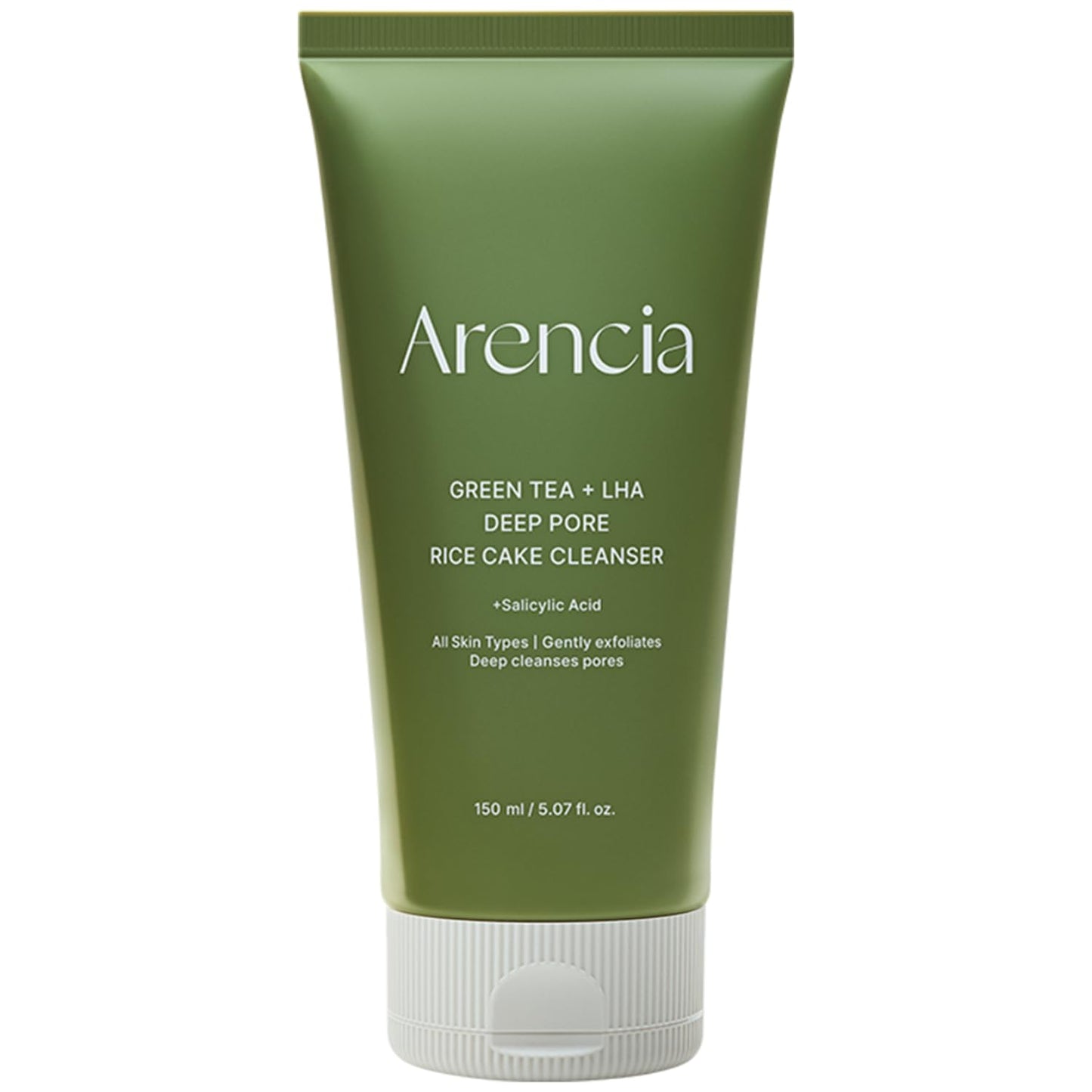 ARENCIA Salicylic Acid, Green Tea + LHA Deep Pore Rice Cake Cleanser – 5.07 fl oz