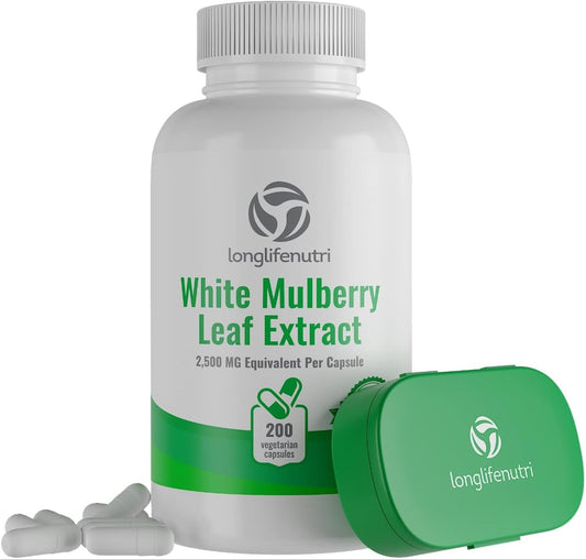 White Mulberry Leaf Extract 200 Vegetarian Capsules