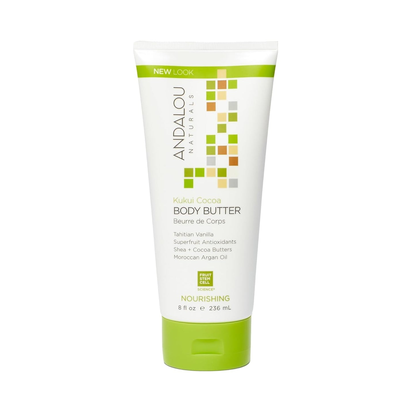 Andalou Naturals Body Butter, Kukui Cocoa Cream, 8 Oz