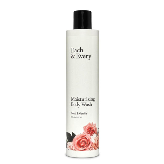Each & Every Sensitive Skin Body Wash - Rose & Vanilla -10 Fl Oz