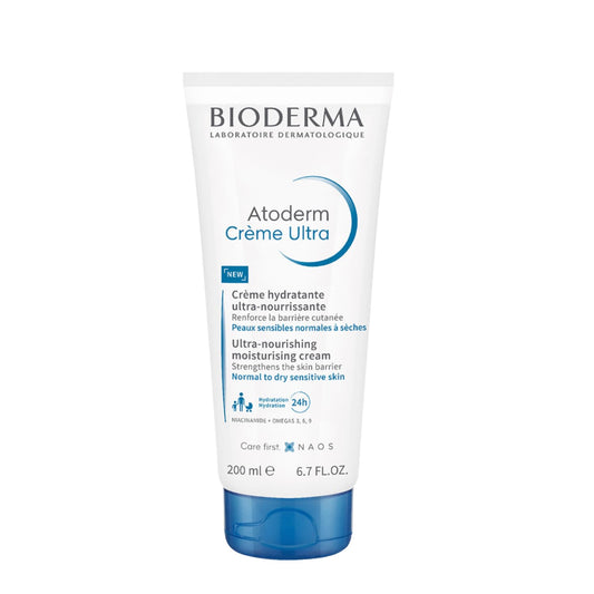 Bioderma Atoderm Cream Ultra, Hydrating Body Moisturizer - 6.7 fl oz