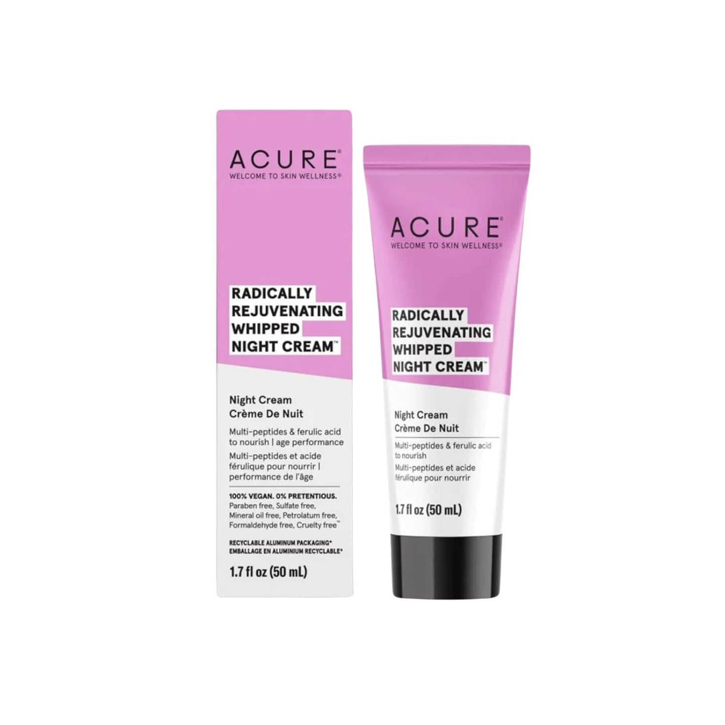 ACURE Radically Rejuvenating Whipped Night Cream- 1.7 Fl Oz
