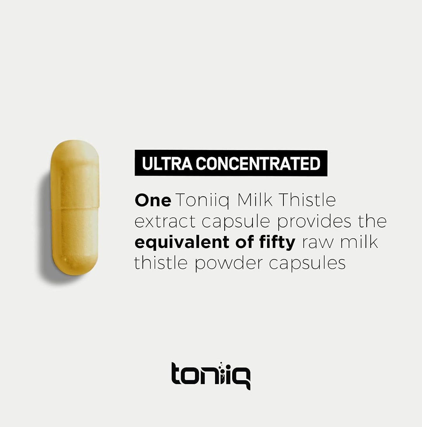 Toniiq Ultra High Strength Milk Thistle Capsules - 90 count