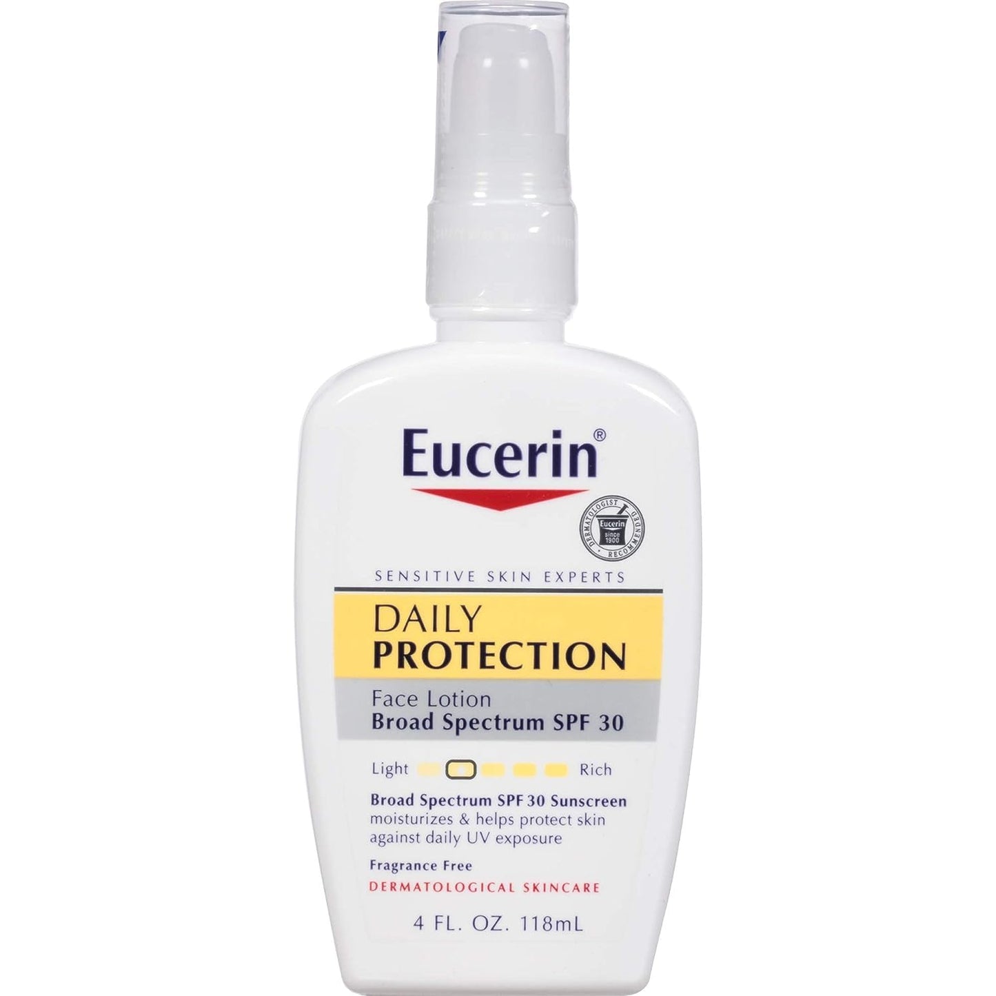 Eucerin Daily Protection Face Lotion with Broad Spectrum SPF 30 Sunscreen, 4 Fl Oz