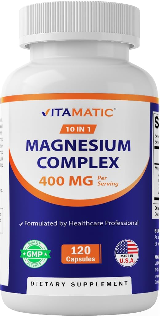 Vitamatic Magnesium Complex, 400mg – 120 Capsules