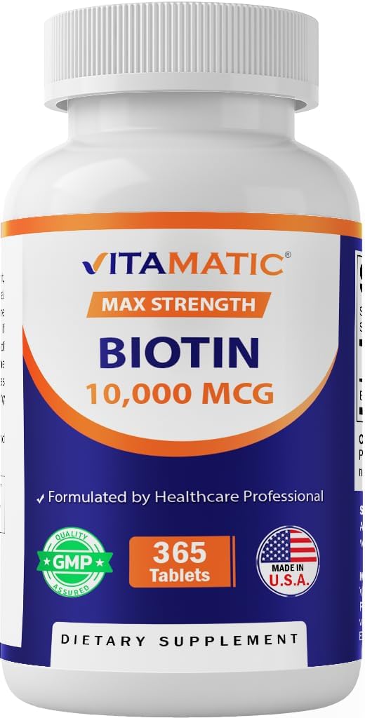 Vitamatic Biotin 10,000 mcg - 365 Vegan Tablets