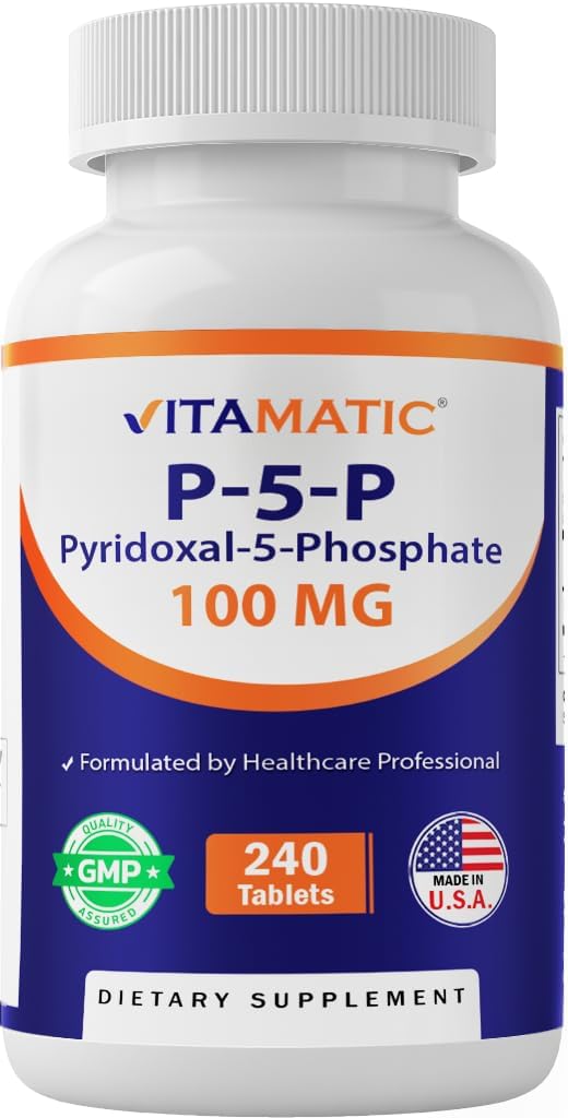 Vitamatic P5P 100 mg (Pyridoxal-5-Phosphate) – 240 Tablets