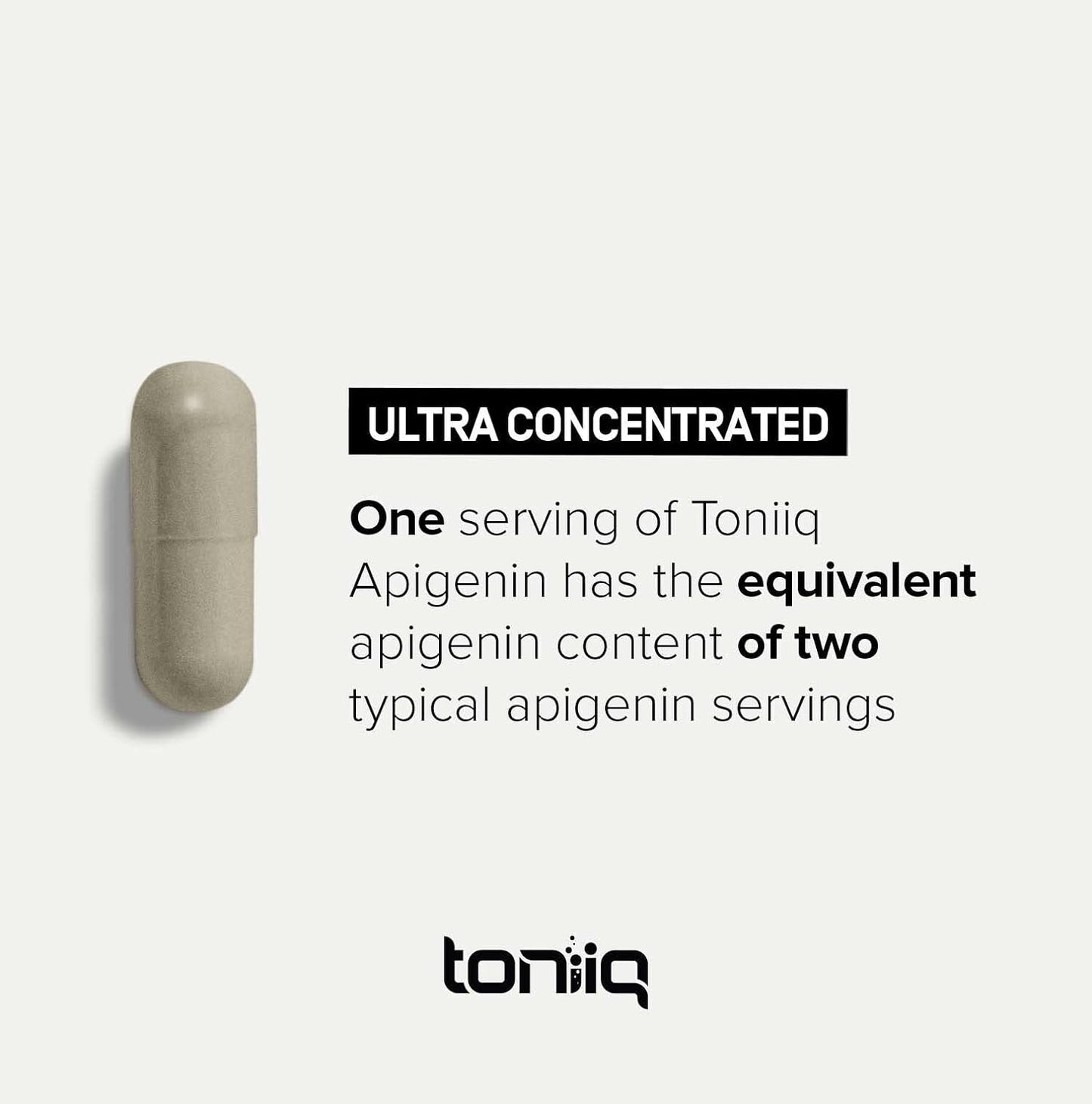 Toniiq Ultra High Strength Apigenin -180 Vegetarian Capsules