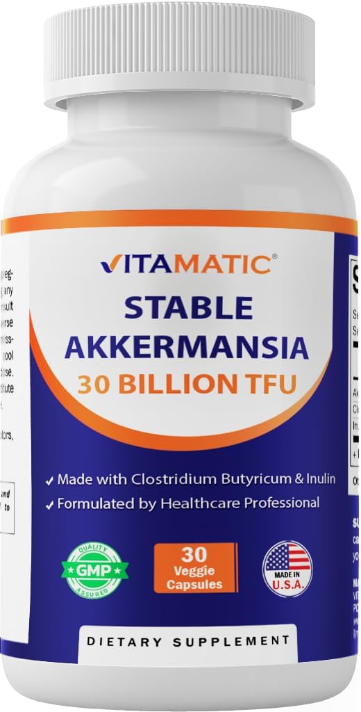 Vitamatic Akkermansia Muciniphila 30 Billion TFU  -30 Vegan Capsules