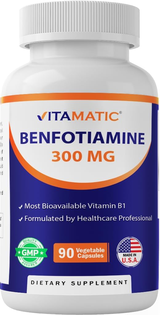 Vitamatic Benfotiamine 300 mg  - 90 Vegetarian Capsules
