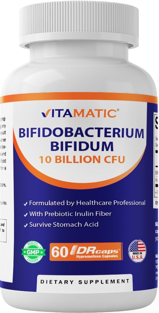 Vitamatic Bifidobacterium Bifidum - 10 Billion per DR Capsule - 60 Count