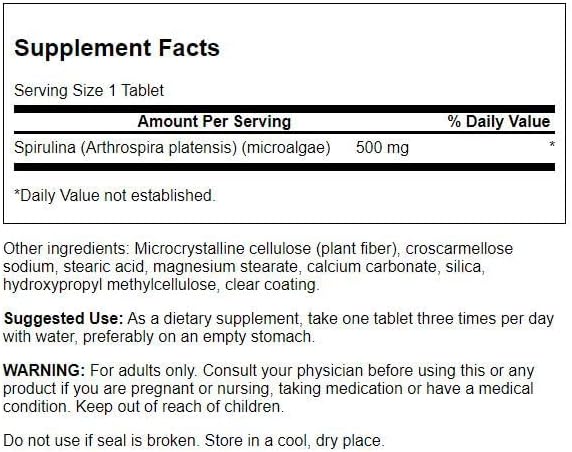 Swanson Spirulina Antioxidant Support,  180 Tabs