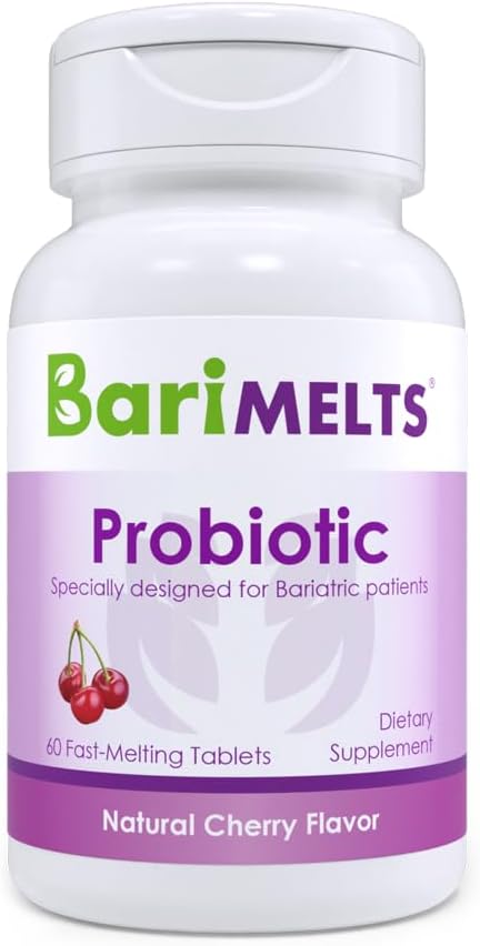 BariMelts Probiotic, Dissolvable Bariatric Vitamins 60 Fast Melting Tablets