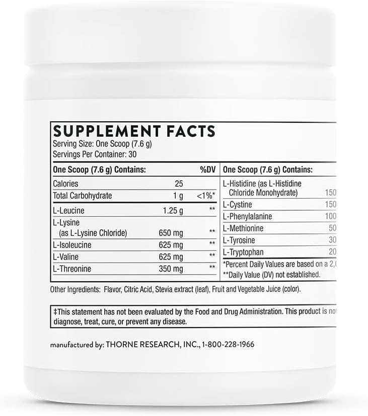 Thorne Amino Complex - Clinically-Validated EAA and BCAA Powder 30 servings
