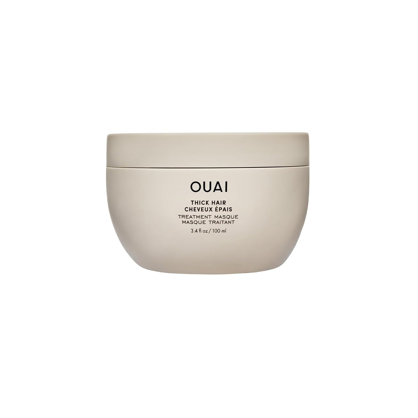 OUAI Thick Hair Mask - Treatment Masque with Almond Oil - 3.4 Oz