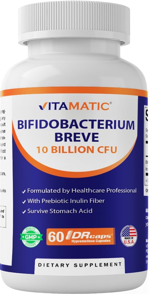 Vitamatic Bifidobacterium Breve - 10B per DR Capsule - 60 Count