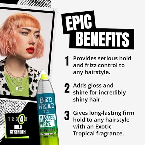Tigi Bed Head Masterpiece Massive Shine Hairspray -  9.5 Ounce  Pack of 2