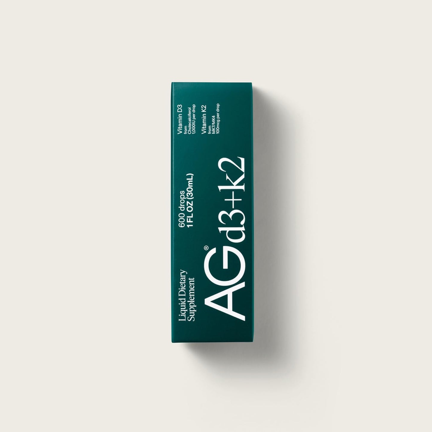AG1 Vitamin D3 K2 Drops, 1000IU of Vitamin D3 and 100mcg  - 1 fl oz