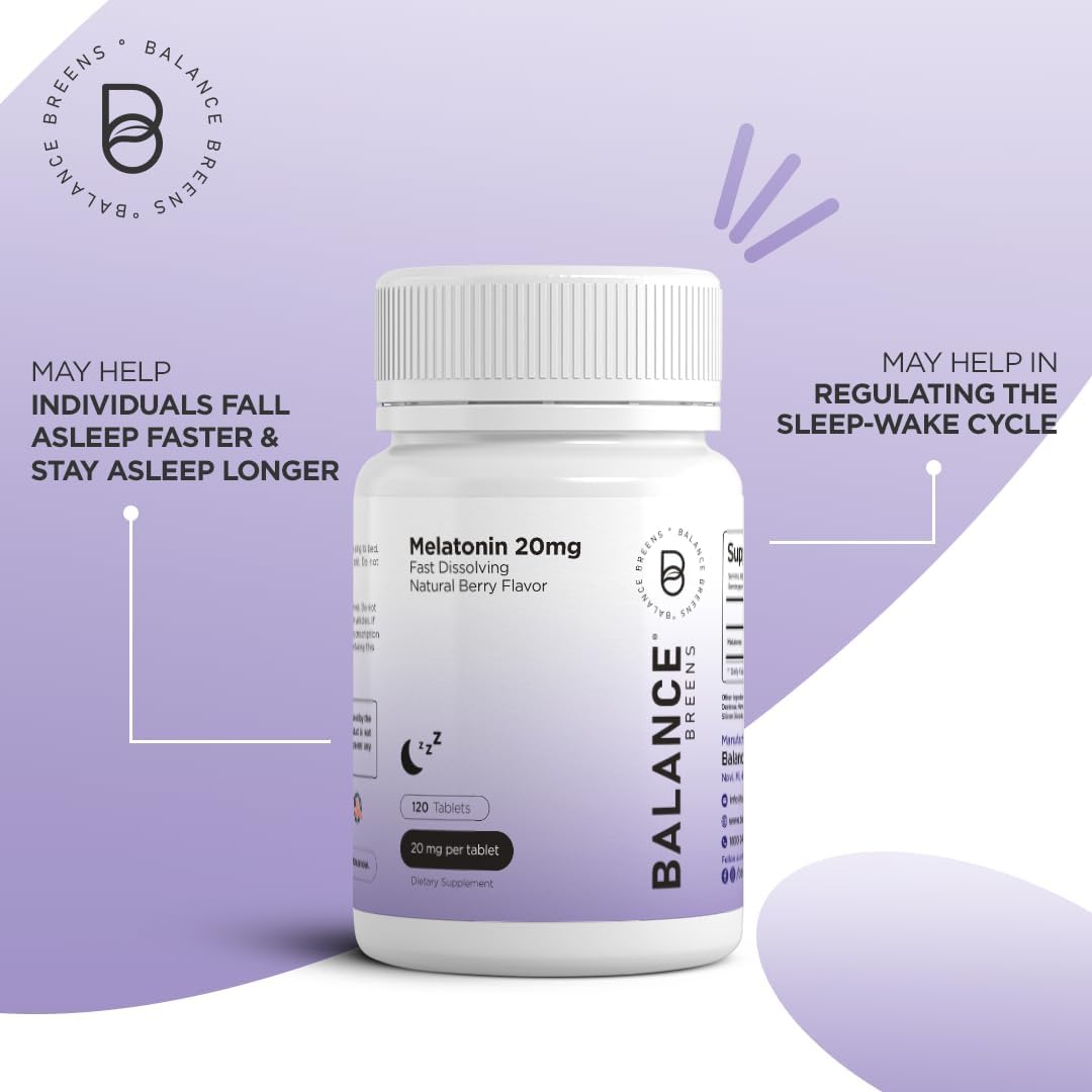 Melatonin  100% Drug Free, Fast-Dissolve 120 Tablets