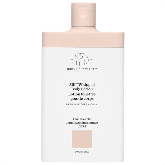 Drunk Elephant Sili Whipped Body Lotion. Deeply Moisturizes, Replenishes, and Soothes 8 Fl Oz