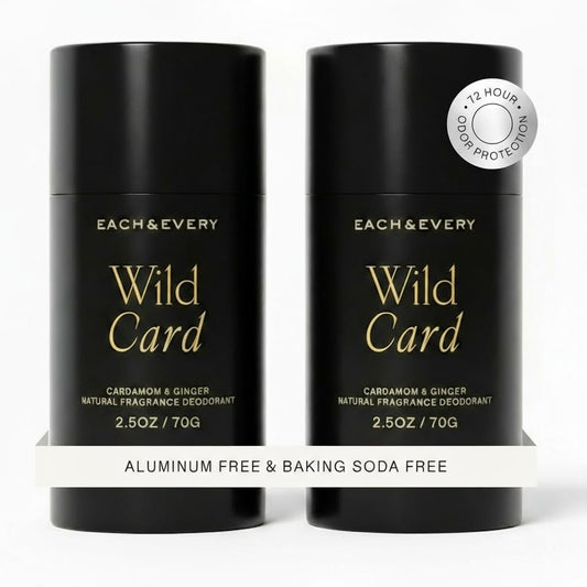 Each & Every All Natural Deodorant - Cardamom & Ginger 2.5oz, 2pk
